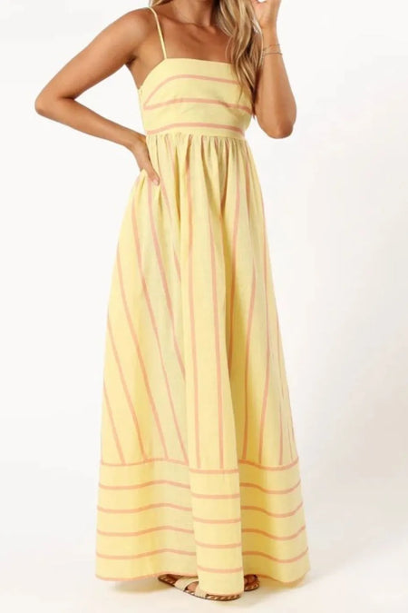 Striped Square Neck Cami Dress - alternate view 19