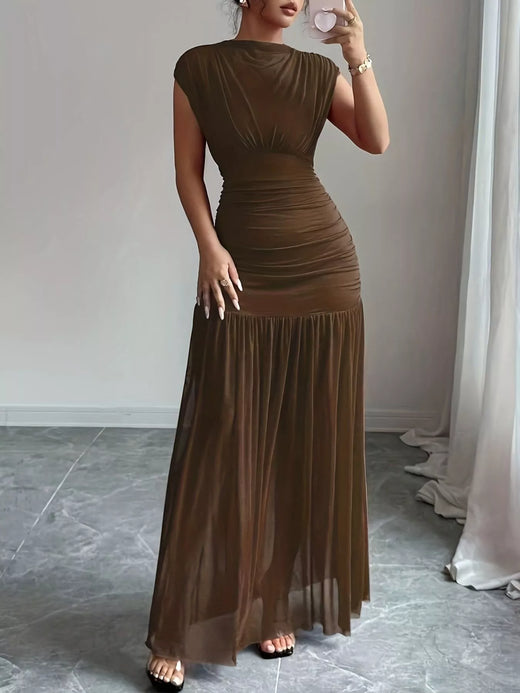 Ruched Bodycon Maxi Dress - alternate view 3