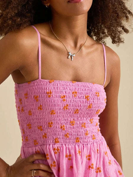 Floral Smocked Tiered Mini Cami Dress - alternate view 3