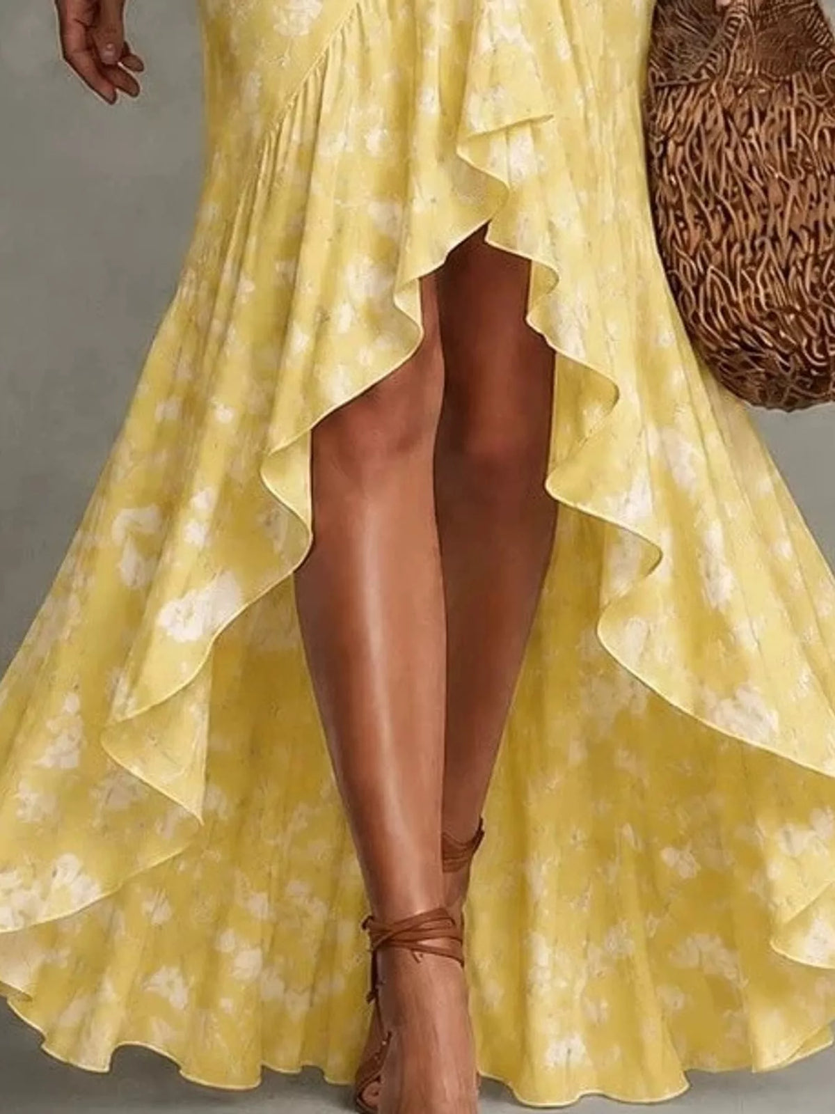 High-Low Ruffled Maxi Dress - alternate view 10