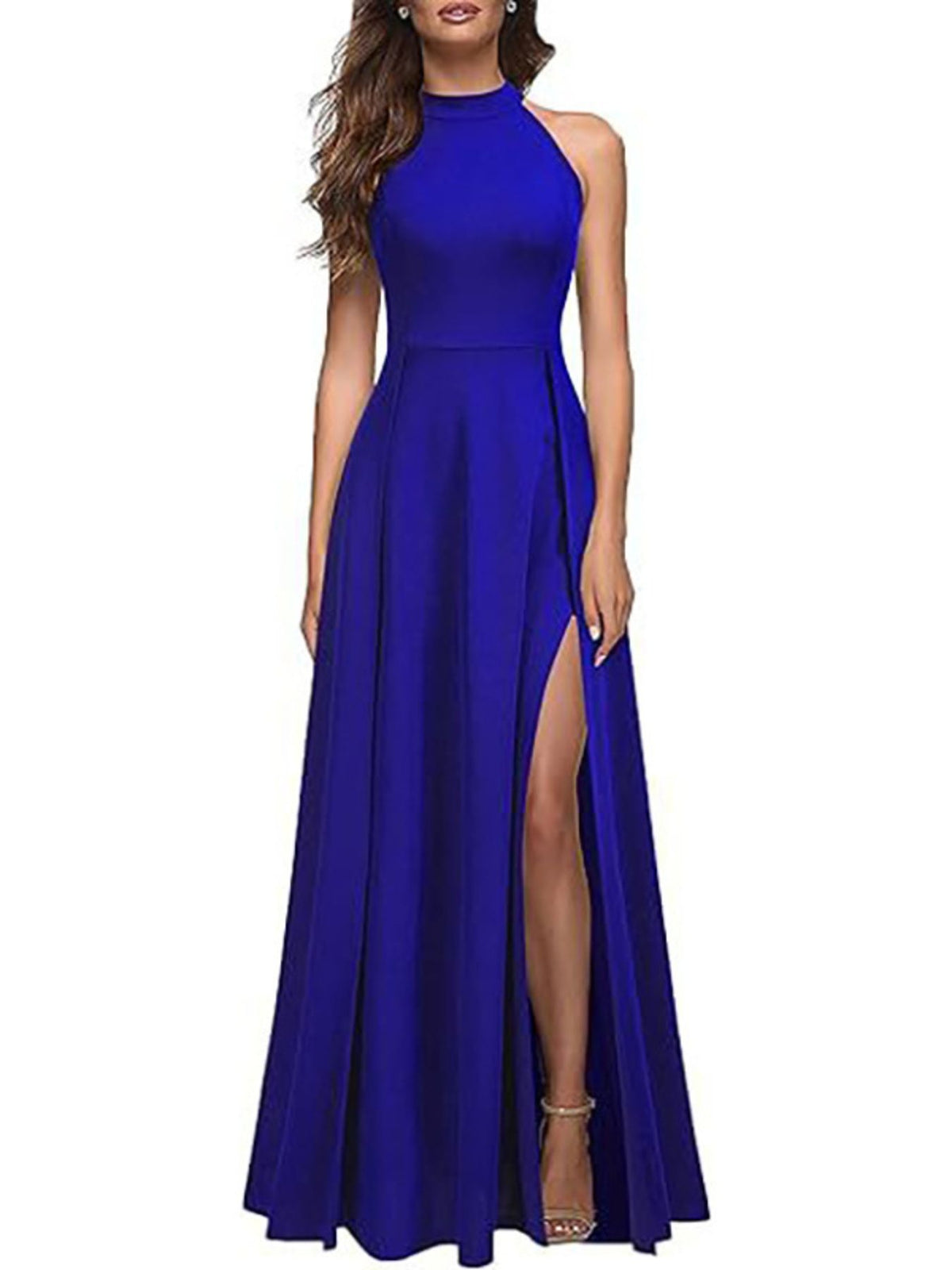 Sleeveless Slit Maxi Dress - alternate view 7
