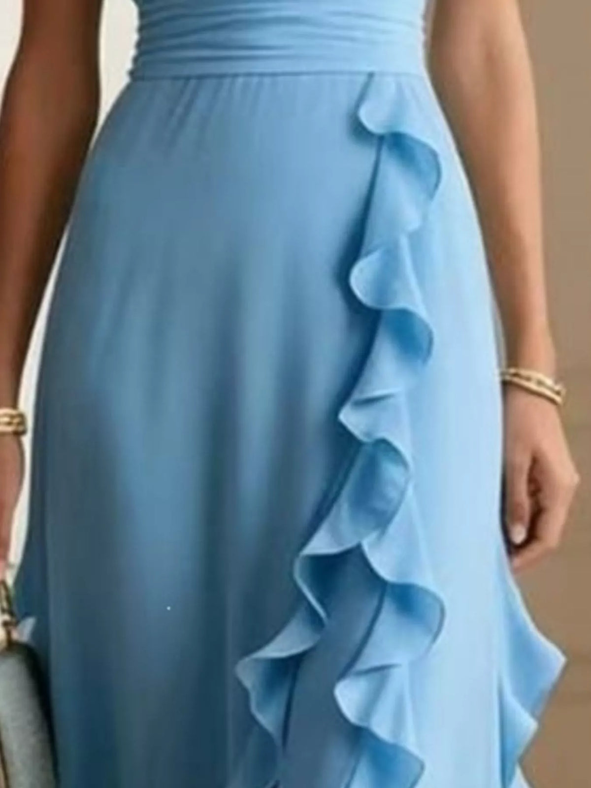 Ruffled Surplice Maxi Dress - alternate view 8