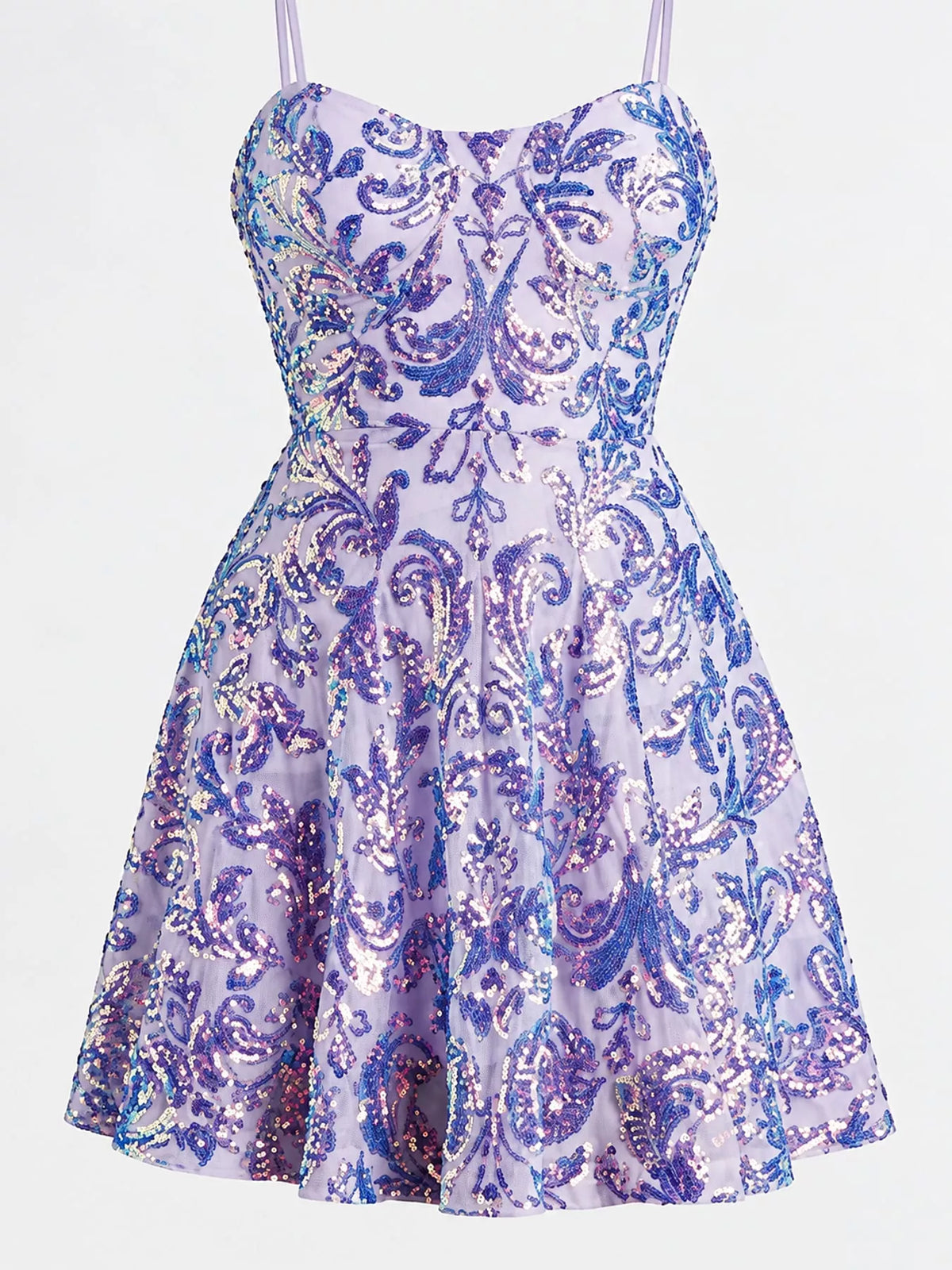 Sequin Embellished Mini Dress - alternate view 5