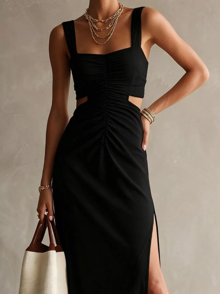 Ruched Cut-Out Midi Dress - alternate view 8